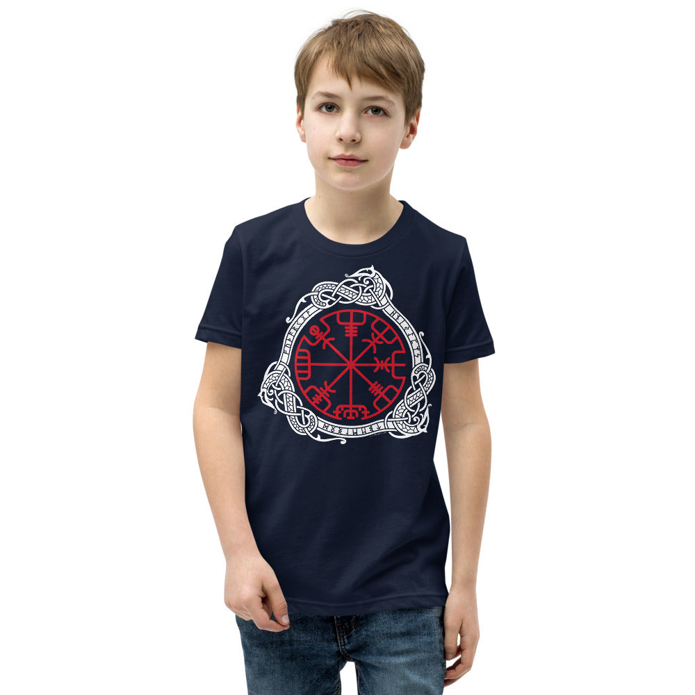 Premium Soft Crew Neck - Magical Norse Runic Compass