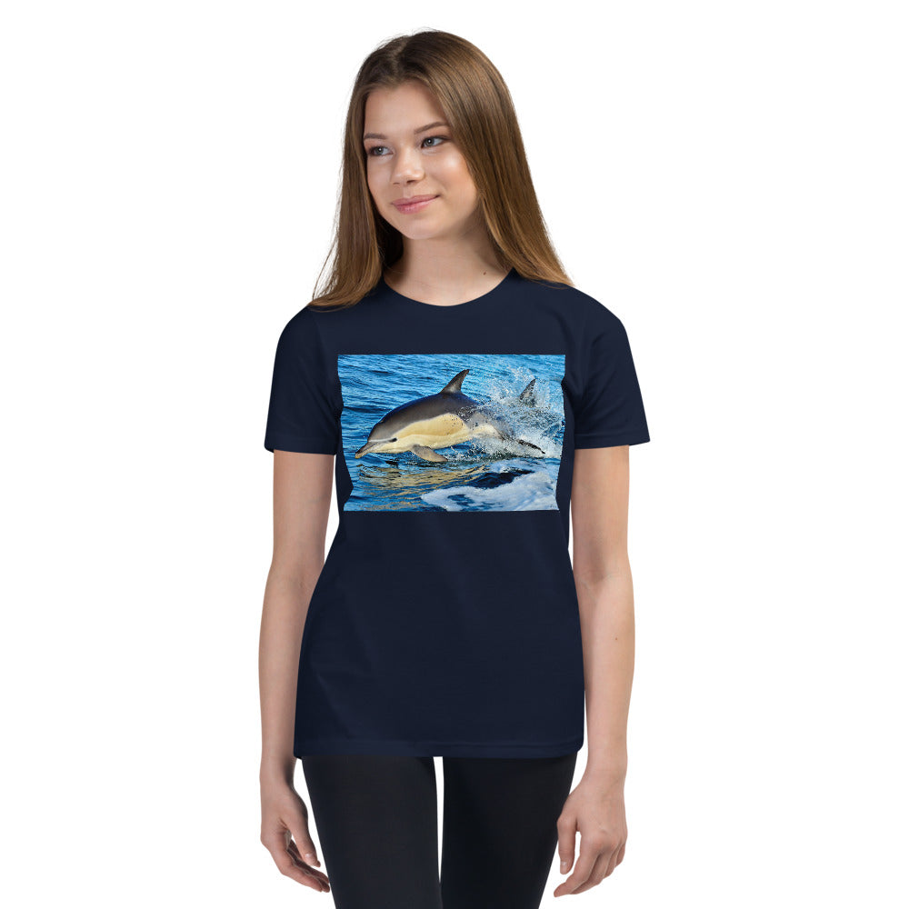 Premium Soft Crew Neck - Dolphin Splash