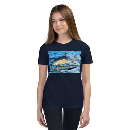 Premium Soft Crew Neck - Dolphin Splash