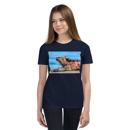 Premium Soft Crew Neck - Basking Galapagos marine Iguana