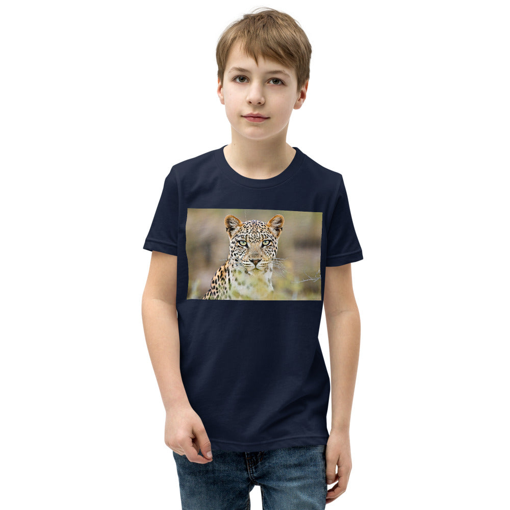 Premium Soft Crew Neck - Green Eyed Leopard