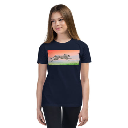 Premium Soft Crew Neck - Cheetah Flying