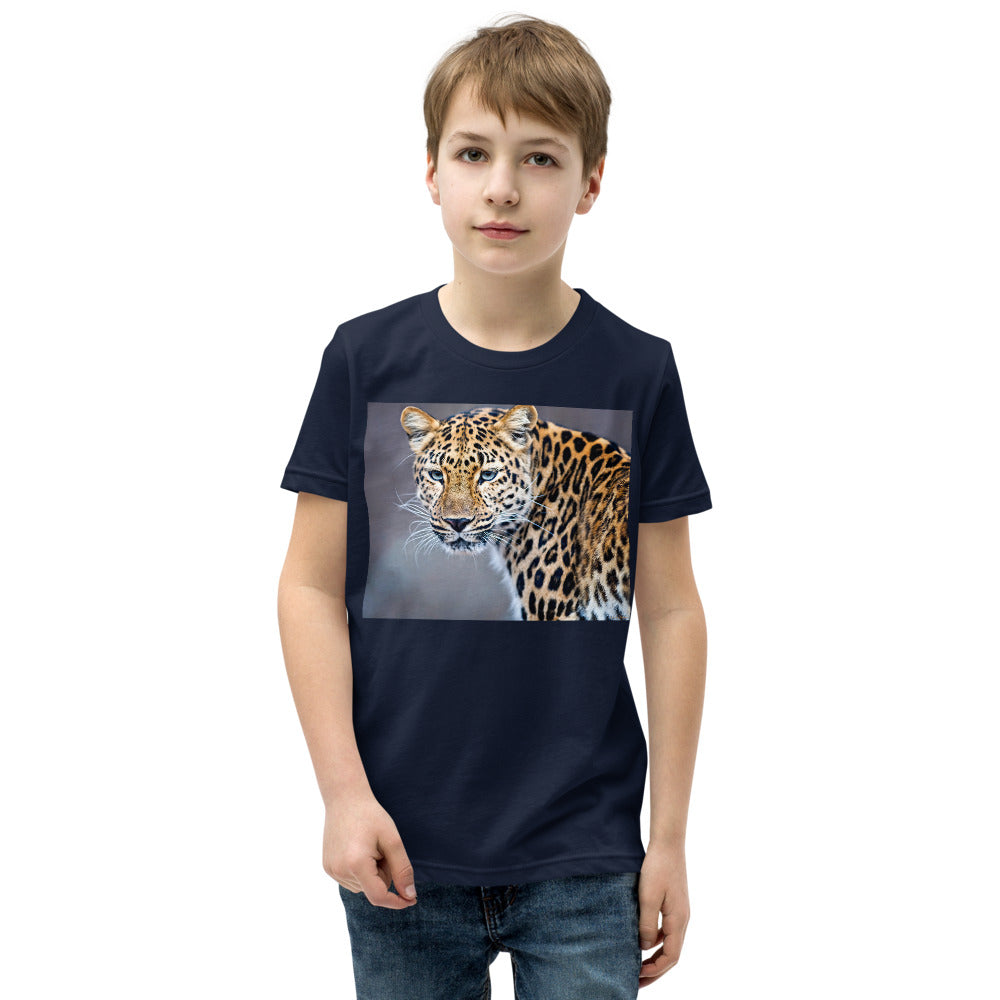 Premium Soft Crew Neck - Blue Eyed Leopard