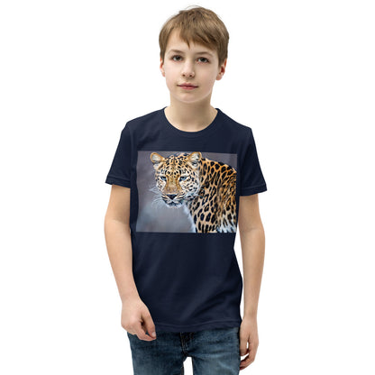 Premium Soft Crew Neck - Blue Eyed Leopard