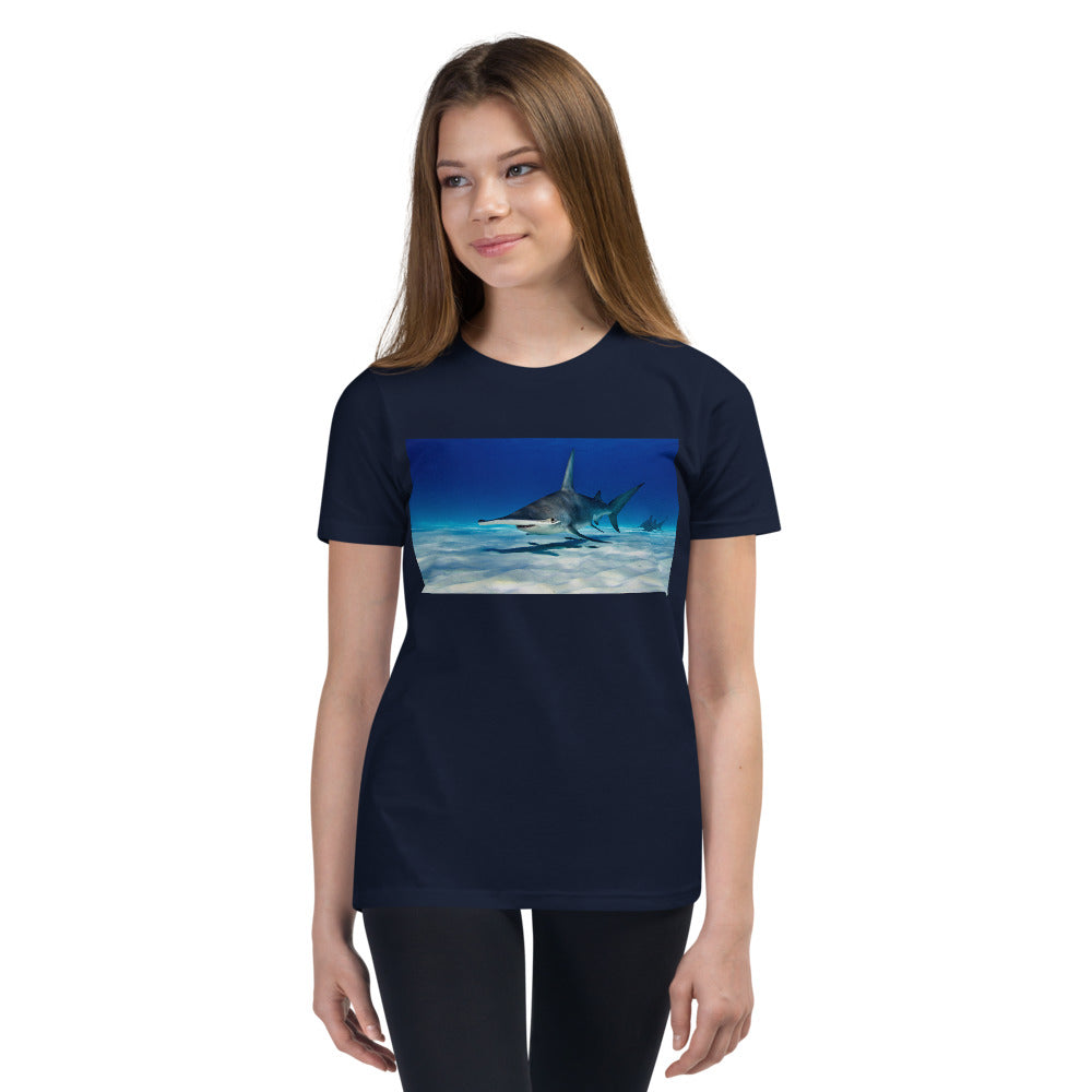 Premium Soft Crew Neck - Swimming with Hammerheads