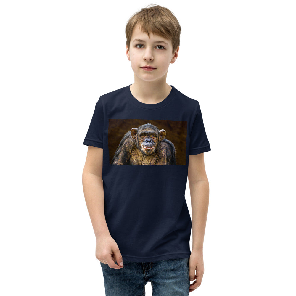 Premium Soft Crew Neck - Chimpanzee Posing