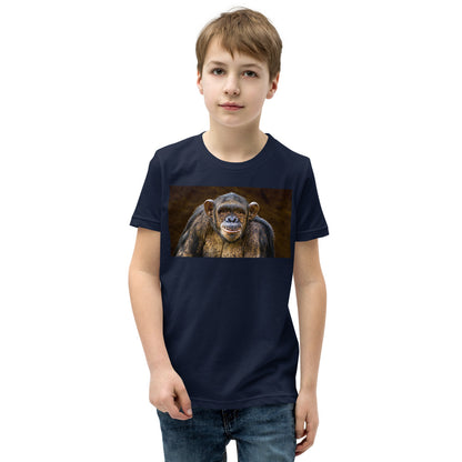Premium Soft Crew Neck - Chimpanzee Posing