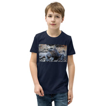 Load image into Gallery viewer, Premium Soft Crew Neck - Galapagos Blue Marine Iguana
