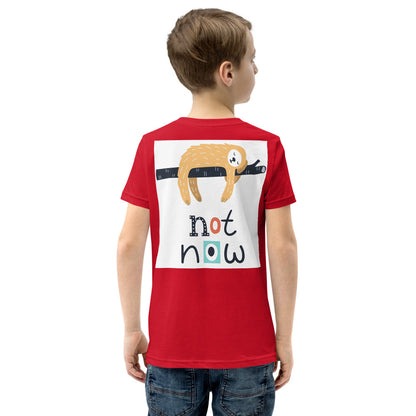 Premium Soft Crew Neck: Print on the BACK - Not Now!