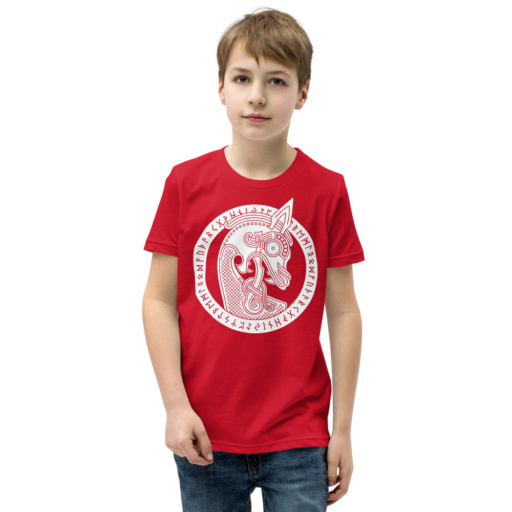 Premium Soft Crew Neck - Viking Warship Dragon in a Runic Circle