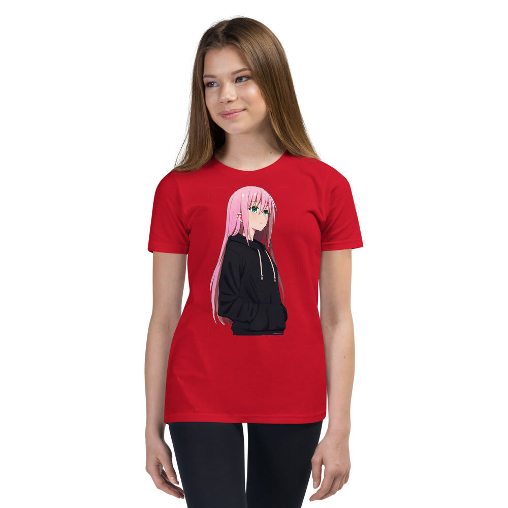 Premium Soft Crew Neck - Pink Haired Anime Girl