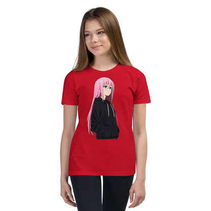 Premium Soft Crew Neck - Pink Haired Anime Girl