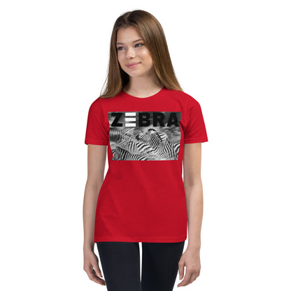 Premium Crew Neck Tee - Zebra Blur