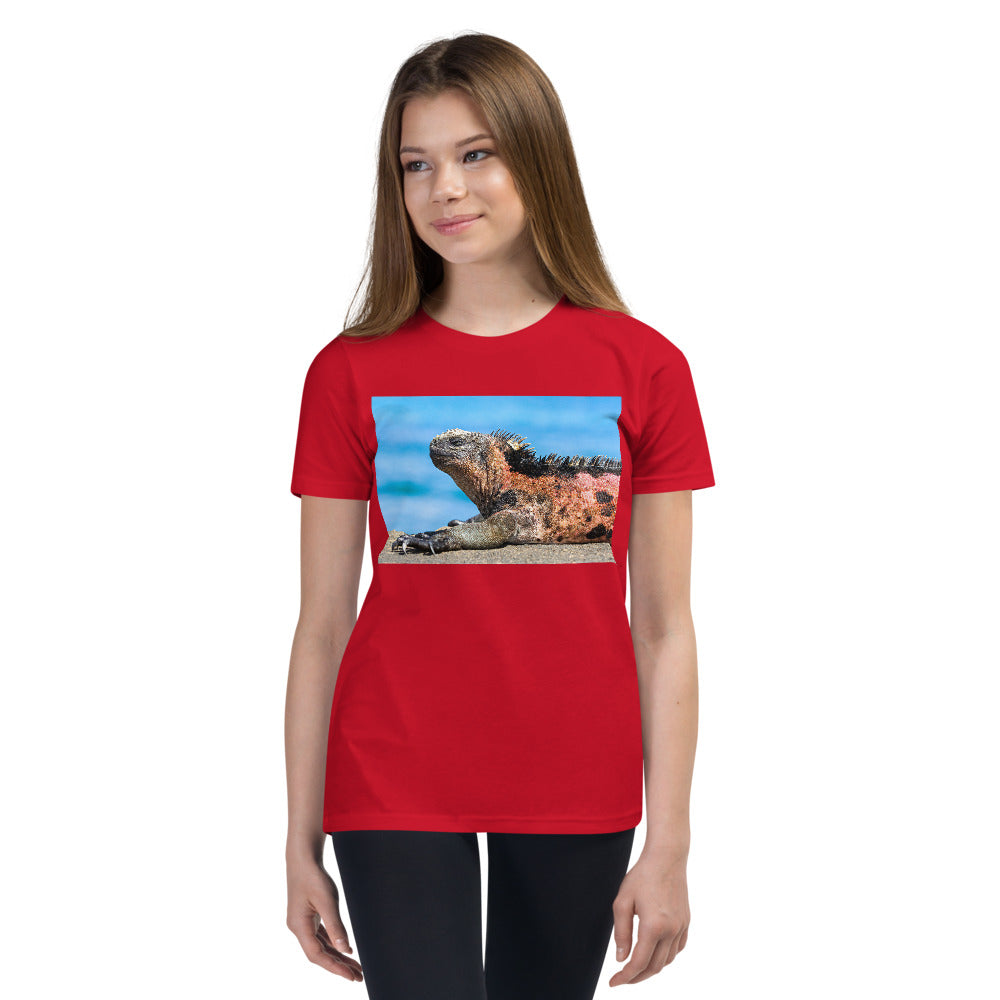 Premium Soft Crew Neck - Basking Galapagos marine Iguana