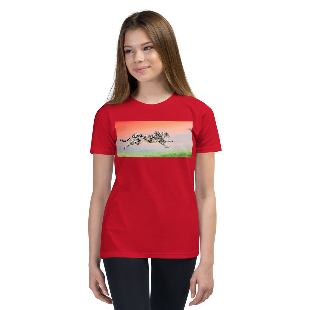 Premium Soft Crew Neck - Cheetah Flying