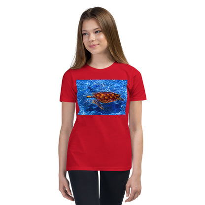 Premium Soft Crew Neck - Sea Turtle in Blue Water