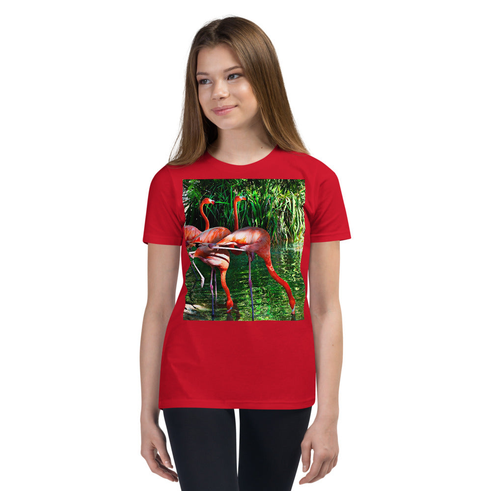 Premium Soft Crew Neck - Pink Flamingos