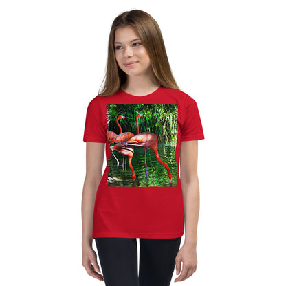 Premium Soft Crew Neck - Pink Flamingos