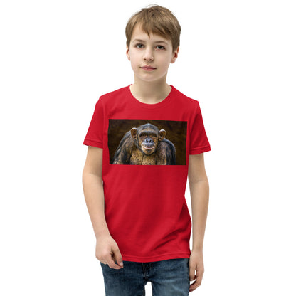 Premium Soft Crew Neck - Chimpanzee Posing