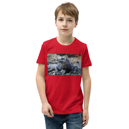 Premium Soft Crew Neck - Galapagos Blue Marine Iguana