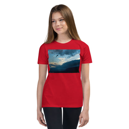 Premium Soft Crew Neck - Bird Storm at Lake Tahoe