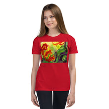 Load image into Gallery viewer, Premium Soft Crew Neck - Red Flower Watercolor #4
