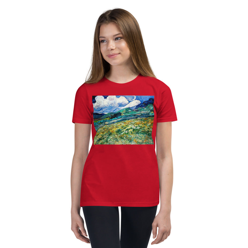 Premium Soft Crew Neck - van Gogh: Mountainous Fields