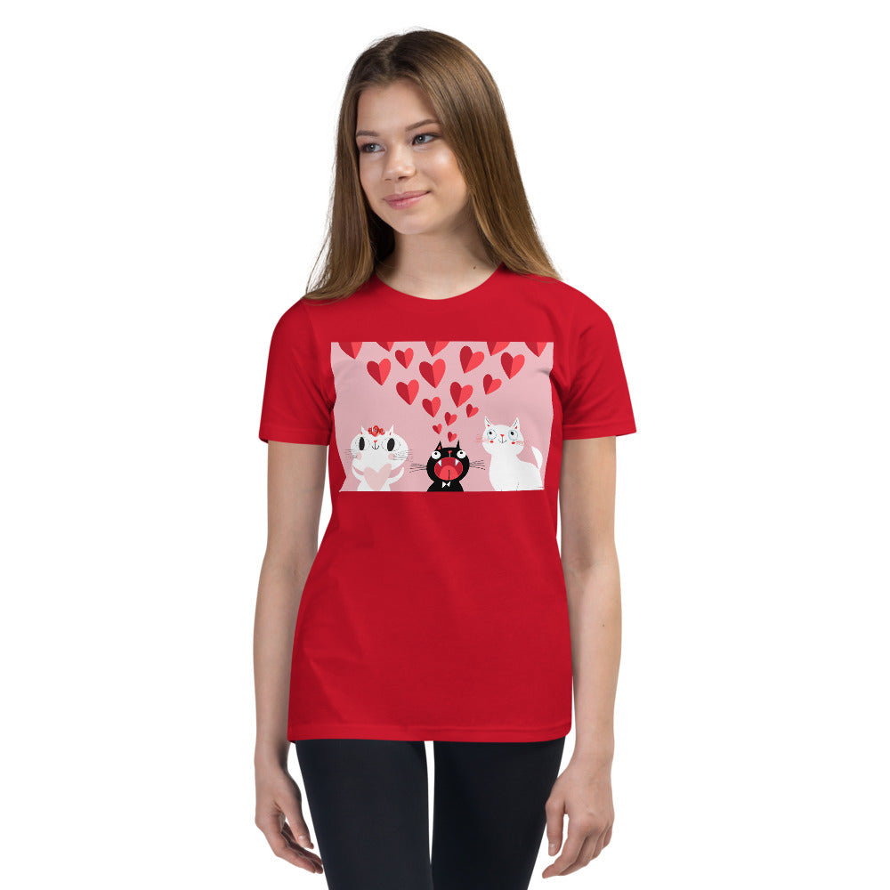 Premium Soft Crew Neck - Pink Love Cats!