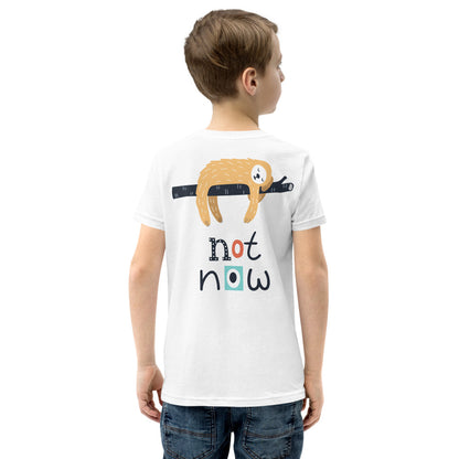 Premium Soft Crew Neck: Print on the BACK - Not Now!