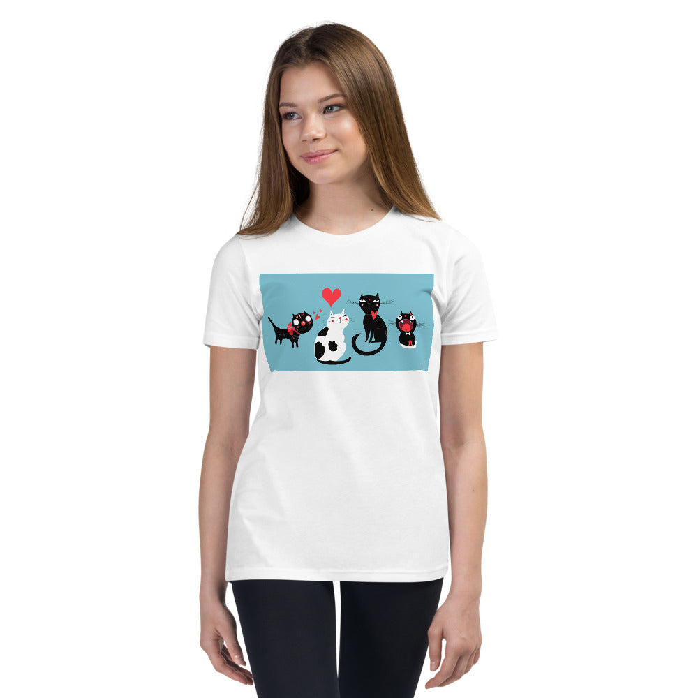 Premium Soft Crew Neck - Love Cats - Ronz-Design-Unique-Apparel