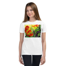 Load image into Gallery viewer, Premium Soft Crew Neck - Red Flower with Purple &amp; Yellow
