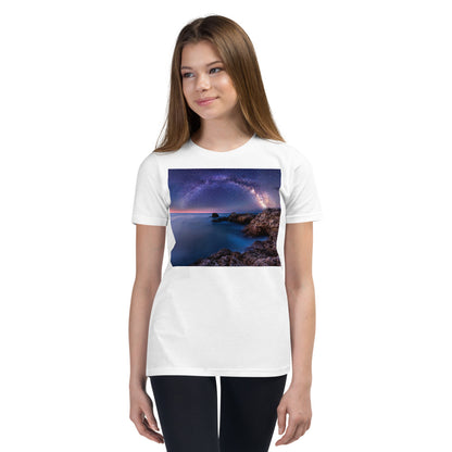 Premium Soft Crew Neck - The Milky Way Over Rocky Bay