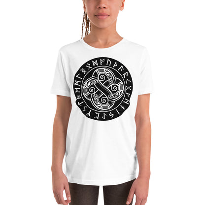 Premium Soft Crew Neck - Sea Serpents in Norse Runic Circle