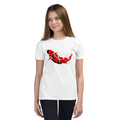 Premium Soft Crew Neck - Red & Black Koi