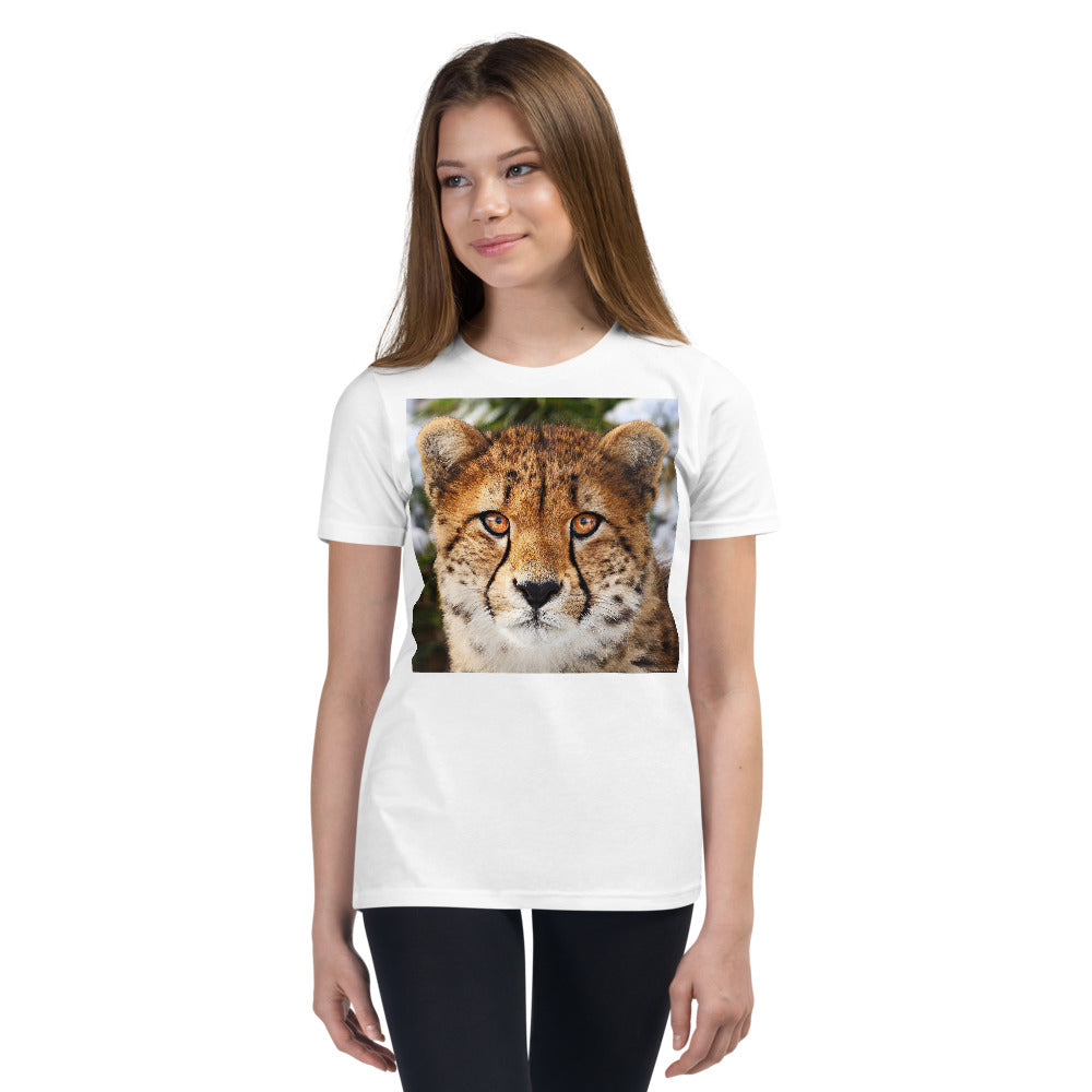 Premium Soft Crew Neck - Cheetah Stare