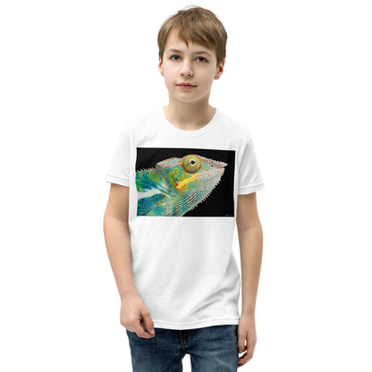 Premium Soft Crew Neck - Panther Chameleon Close Up