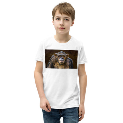 Premium Soft Crew Neck - Chimpanzee Posing