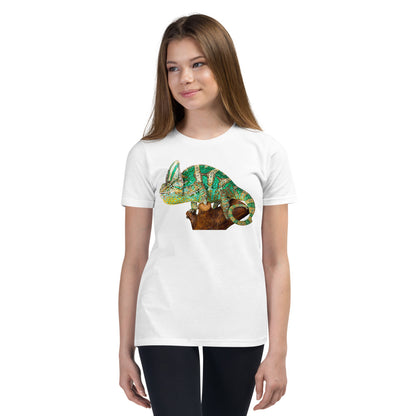 Premium Soft Crew Neck - Vailed Chameleon in a Tree Stump