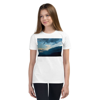 Premium Soft Crew Neck - Bird Storm at Lake Tahoe