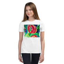 Load image into Gallery viewer, Premium Soft Crew Neck - Red Flower Watercolor #2
