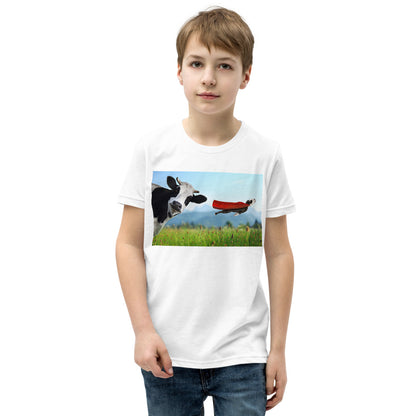 Premium Soft Crew Neck - Cow & Super Dog