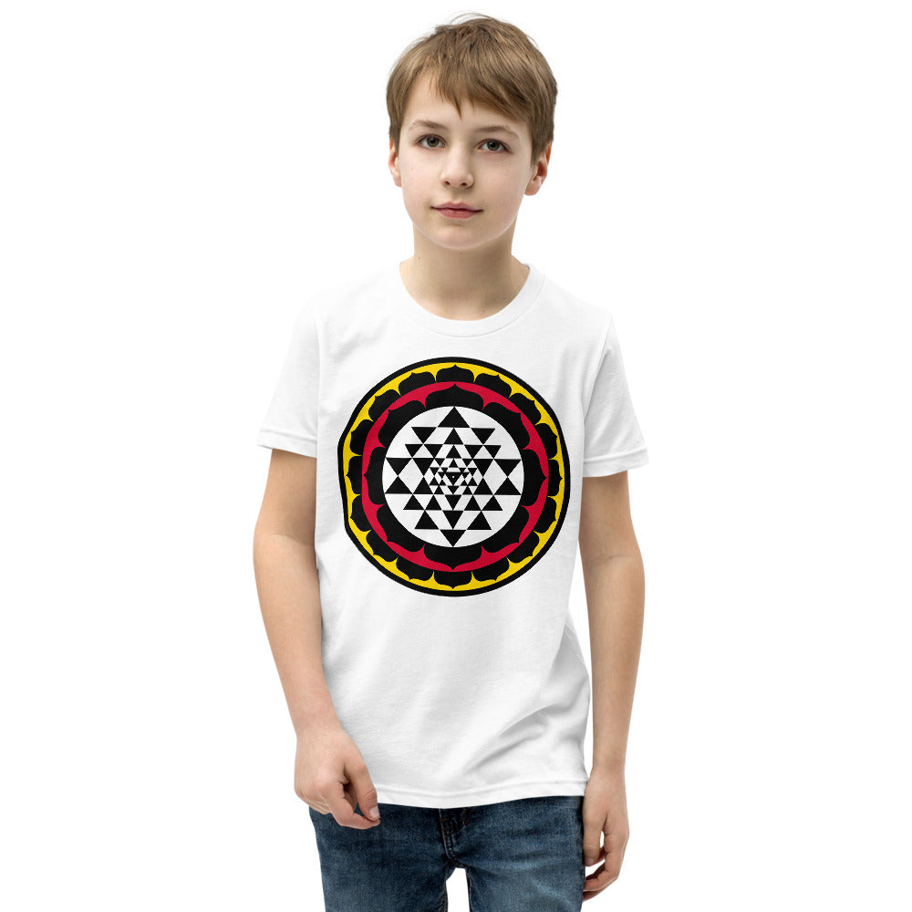 Premium Soft Crew Neck - Sri Yantra Lotus Circle