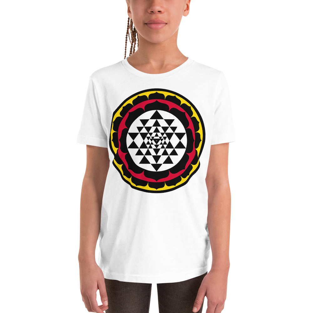 Premium Soft Crew Neck - Sri Yantra Lotus Circle