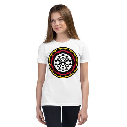 Premium Soft Crew Neck - Sri Yantra Lotus Circle