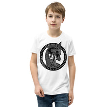 Load image into Gallery viewer, Premium Soft Crew Neck - Viking Drakkar Dragon Head in Runic Circle
