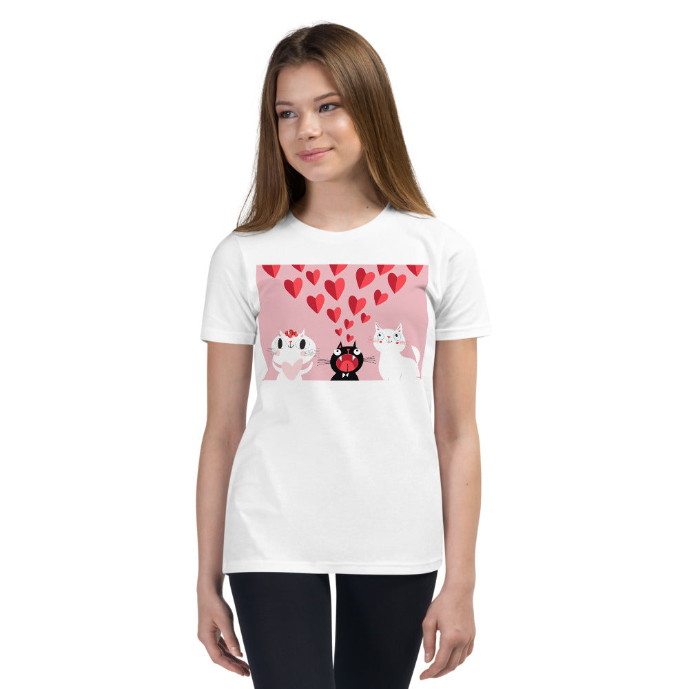 Premium Soft Crew Neck - Pink Love Cats!